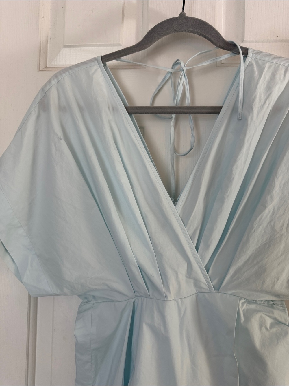 Rachel Comey arco dress spa blue v neck size 0 - Picture 4 of 7